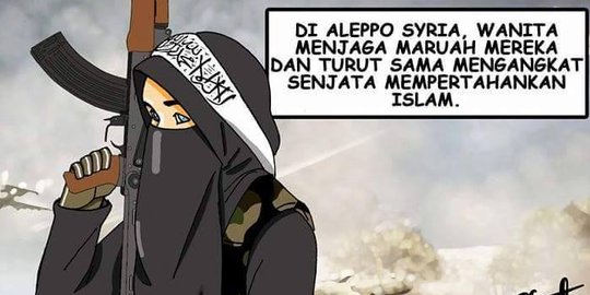 sindir penggemar kpop dengan jihadis muslimah di suriah rev8