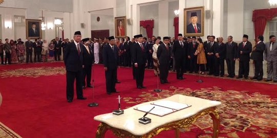 Jokowi lantik Wantimpres, beberapa dari parpol pendukung di pilpres