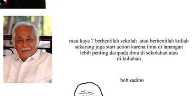 Ini Meme Pintar Vs Goblok Ala Mario Teguh Dan Bob Sadino