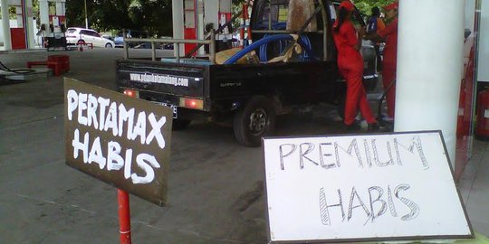 Sejumlah SPBU di Malang, kehabisan stok BBM
