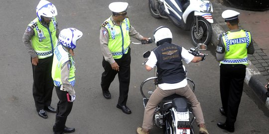 Ini kronologi Harley kabur saat ditilang sampai buat jatuh polisi