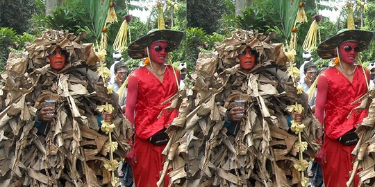 Persembahan pada Wong Samar, anak-anak Gianyar ikuti ritual Ngerebeg