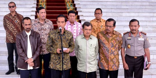 Jokowi 'meledak' di Istana Bogor, marahi Abraham Samad & Wakapolri