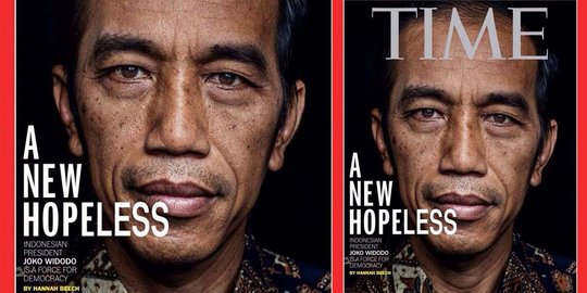 Cover majalah TIME Jokowi kini jadi meme 'A NEW HOPELESS'
