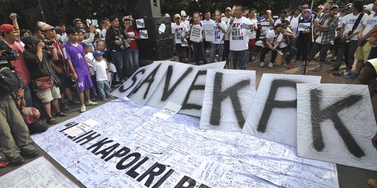 Aksi masyarakat cinta KPK tuntut SP3 untuk Bambang Widjojanto