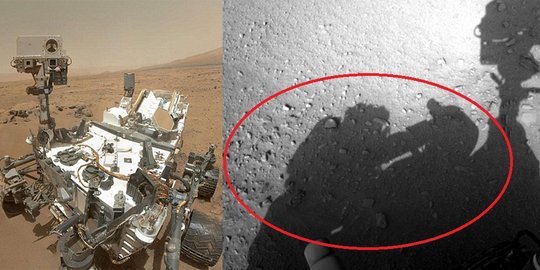 Sesosok bayangan manusia tertangkap kamera di Mars!