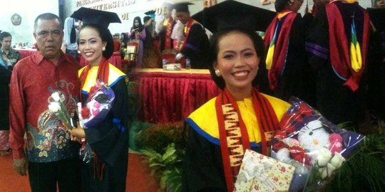 Jadi wisudawan terbaik, anak tukang tambal ban banjir ucapan selamat