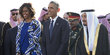 Ogah pakai hijab, Michelle Obama hebohkan Saudi