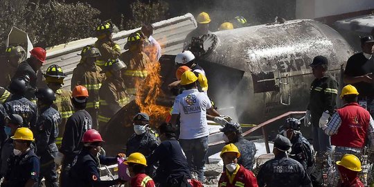 Ledakan truk gas hancurkan rumah sakit di Meksiko, 7 tewas