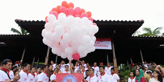 Para menteri lepas balon Gerakan Rehabilitasi Penyalah Guna Narkoba