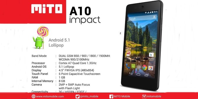 smartphone mito impact android one resmi dirilis di smartphone mito impact android one resmi dirilis di
