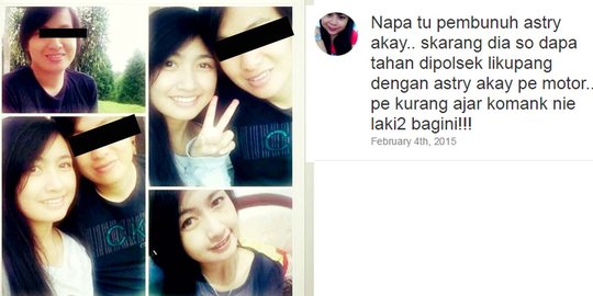 Netizens juluki pembunuh mahasiswi cantik 'ganteng-ganteng serigala'