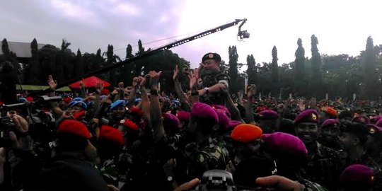 Di markas Kopassus, Moeldoko umumkan tunjangan prajurit TNI naik