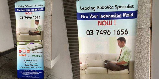 Produsen robot AS kecam distributor Malaysia bikin iklan hina TKI