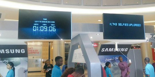 Samsung pecahkan rekor dunia selfie di Afrika