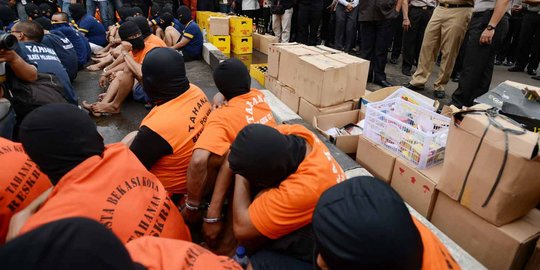 Gelar razia, Polres Jakarta Utara jaring 66 preman