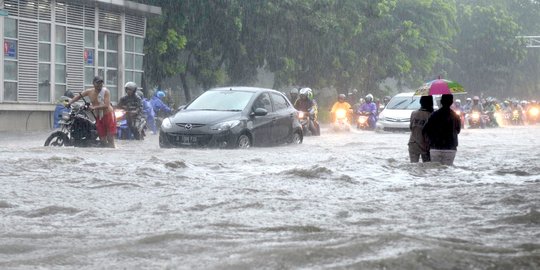 Beginilah kondisi banjir setinggi 60 cm di Pendongkelan