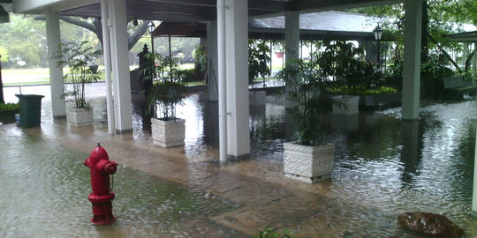 Kompleks Istana Kepresidenan kebanjiran