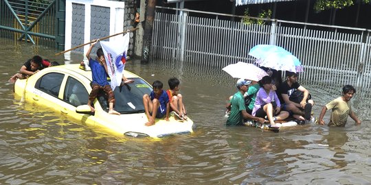 Kawasan Grogol menjadi yang terparah dilanda banjir