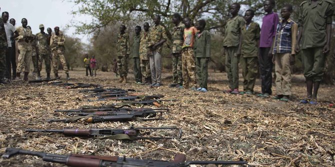 UNICEF bebaskan anak-anak Sudan Selatan yang dipaksa jadi tentara