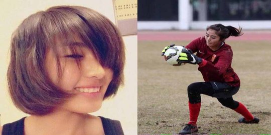 Kepincut wajah kiper wanita China yang memesona