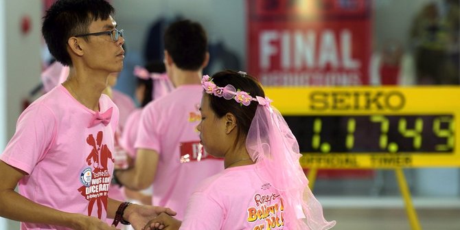 Sambut Valentine, Thailand gelar kontes menari 35 jam non-stop