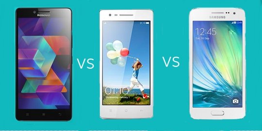 [Komparasi] Lenovo A600 vs Oppo Mirror 3 vs Samsung Galaxy A3