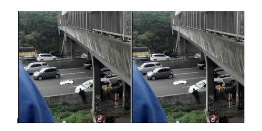 Laki-laki tergeletak di tengah tol, diduga bunuh diri