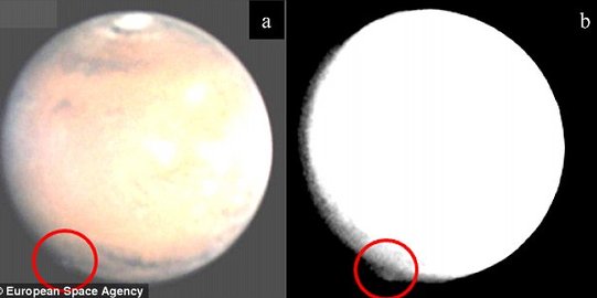 Awan misterius setinggi 200 kilometer muncul di Mars