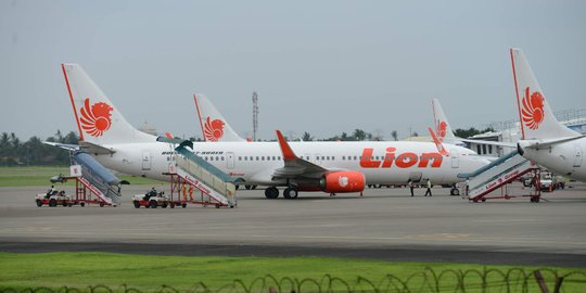 Aktivitas pesawat Lion Air di Bandara Soekarno-Hatta