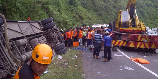 Sopir bus rombongan pengajian tewaskan 16 orang mengaku rem blong