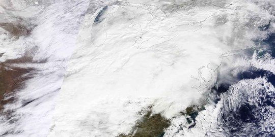 Ekstremnya badai salju ubah Amerika jadi 'Kutub Utara'