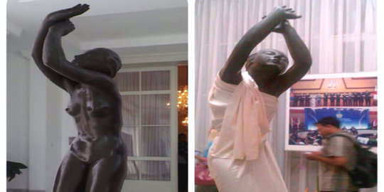 Mengapa Istana Bogor banyak dihiasi patung telanjang?