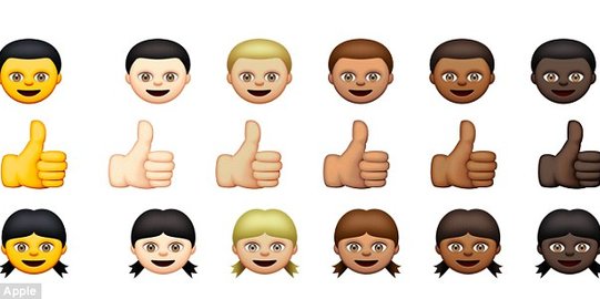 Ciptakan emotikon 'rasis', Apple dicerca