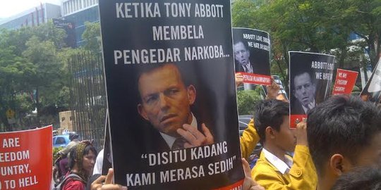 Geram dengan Tony Abbott, pemuda Muhammadiyah demo Kedubes Australia