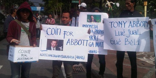 Tolak intervensi asing, jurnalis Surabaya galang koin Australia