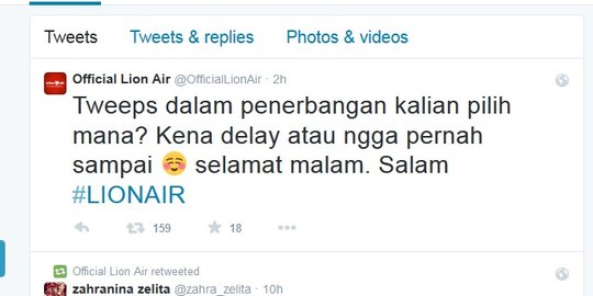 Ini kata direktur Lion Air soal tweet kontroversial @OfficialLionAir