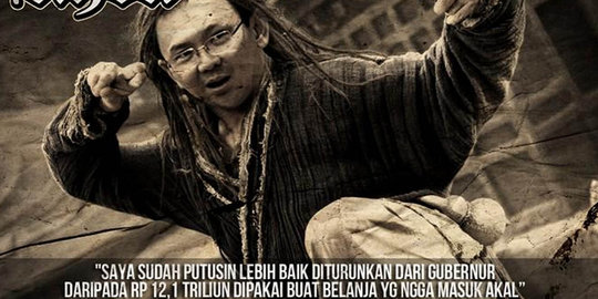 Ini meme lucu Ahok lawan anggaran siluman DPRD DKI