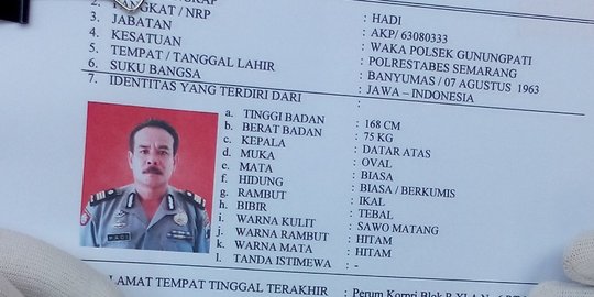 Wakapolsek Gunungpati ngamuk karena selingkuh, dendam & utang