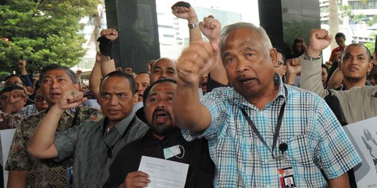 Anggap Ruki tak becus berantas korupsi, pegawai KPK demo