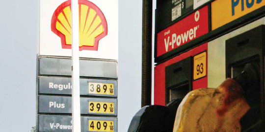 BBM Shell naik lagi, Super kini Rp 8.350 per liter