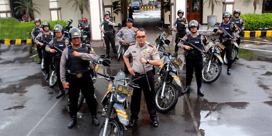 Aksi pasukan PATKO siap berantas begal di Kediri