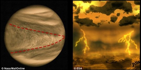 Misteri huruf 'Y' raksasa di planet Venus terpecahkan!