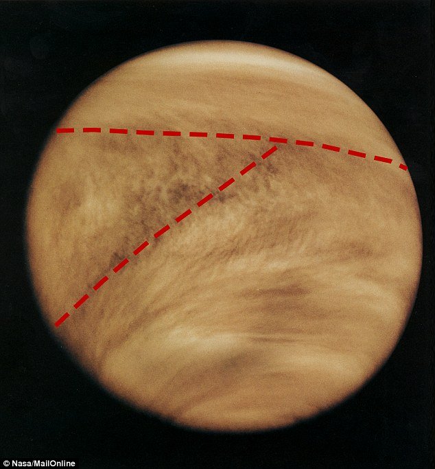 pola aneh di planet venus