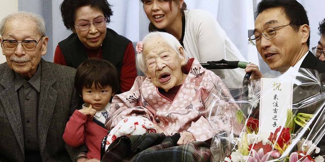 Misao Okawa, manusia tertua sejagat rayakan ulang tahun ke-117