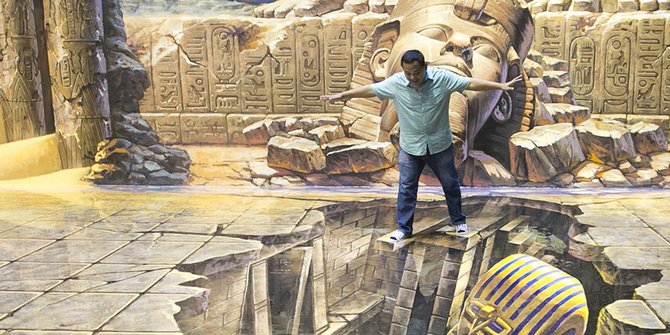 Keren Museum Tawarkan Seni 3d Satukan Lukisan Manusia Gambar Merdeka