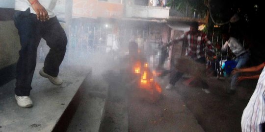 Berbekal bensin sebotol, pria ogah akui janin bakar selingkuhan