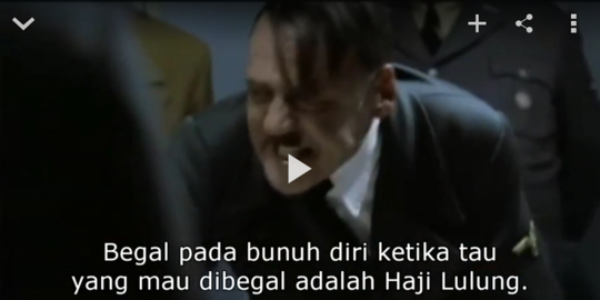 Video lucu Hitler ngamuk Lulung jadi trending topic dunia