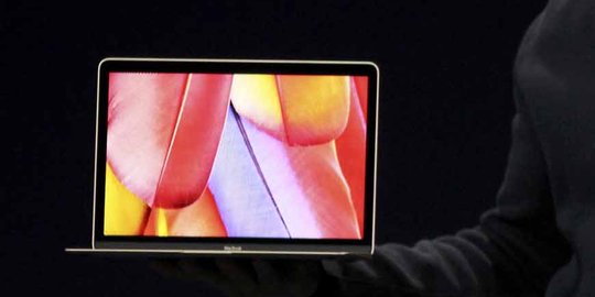 Ini wujud MacBook terbaru Apple, sangat tipis didesain tanpa kipas