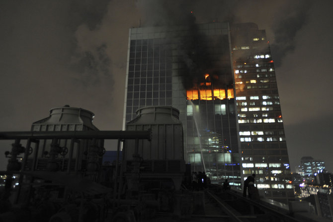 kebakaran gedung kosgoro
